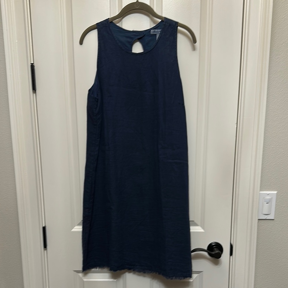 Tommy Bahama Navy Blue Sleeveless Dress